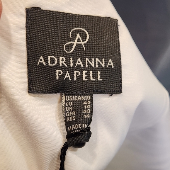 Adrianna Papell Dress Women Floral Green Blue Casual Lined Summer Pockets Sz 10 - Picture 13 of 13